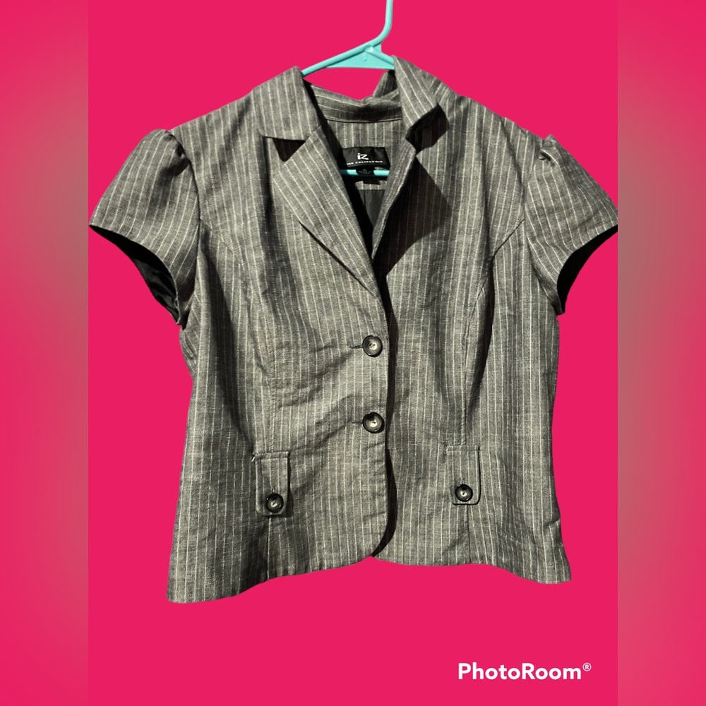 90s y2k Gray striped vest/top
